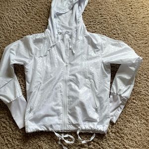 Zyia white lightweight jacket size small